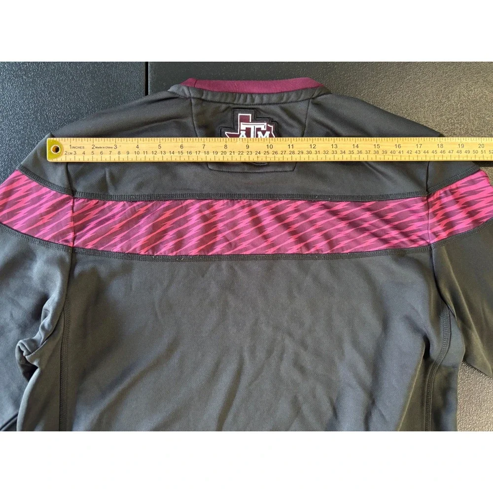Adidas Texas A&M Aggies Mens Long Sleeve Performance Shirt Black Maroon M